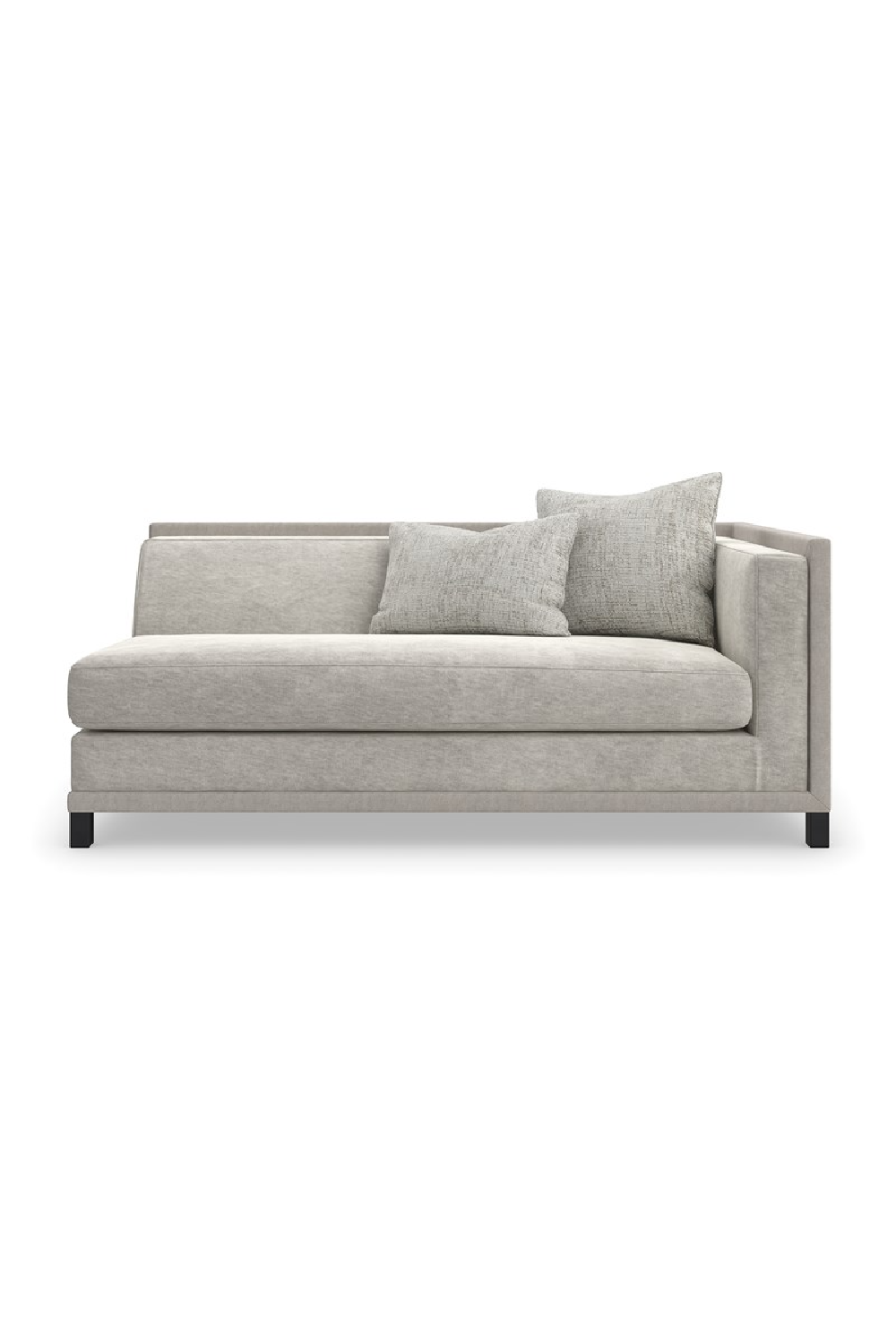 Light Gray Sectional Chair | Caracole Tuxedo | Oroa.com