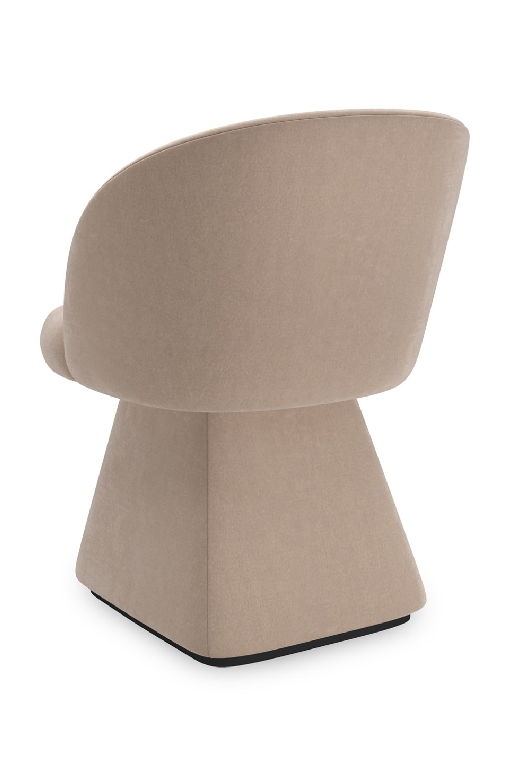 Taupe Velvet Swivel Chair | Caracole Vuelta | Oroa.com