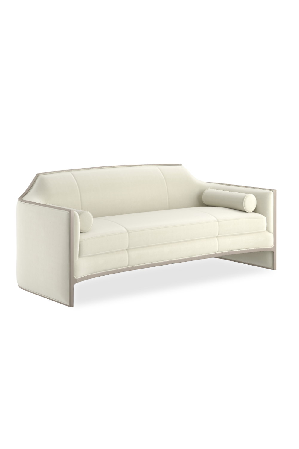 White Velvet Sofa | Caracole The Cat's Meow | Oroa.com