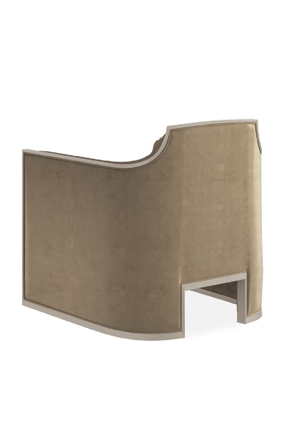 Velvet Angular Lounge Chair | Caracole The Cat's Meow | Oroa.com