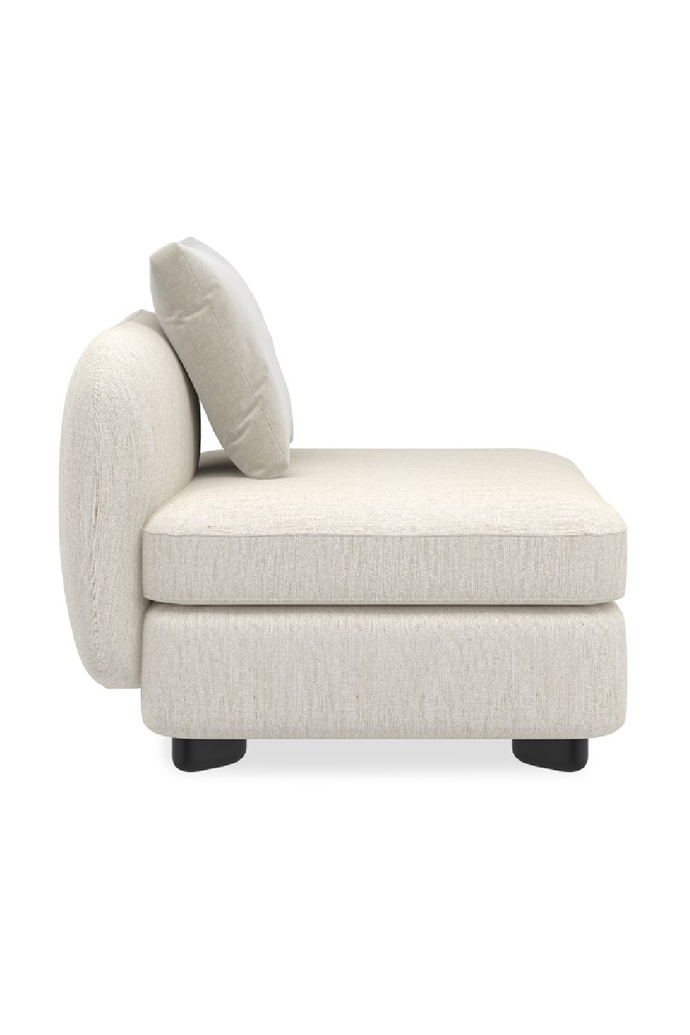 Ivory Linen Sectional Chair | Caracole Lumi | Oroa.com