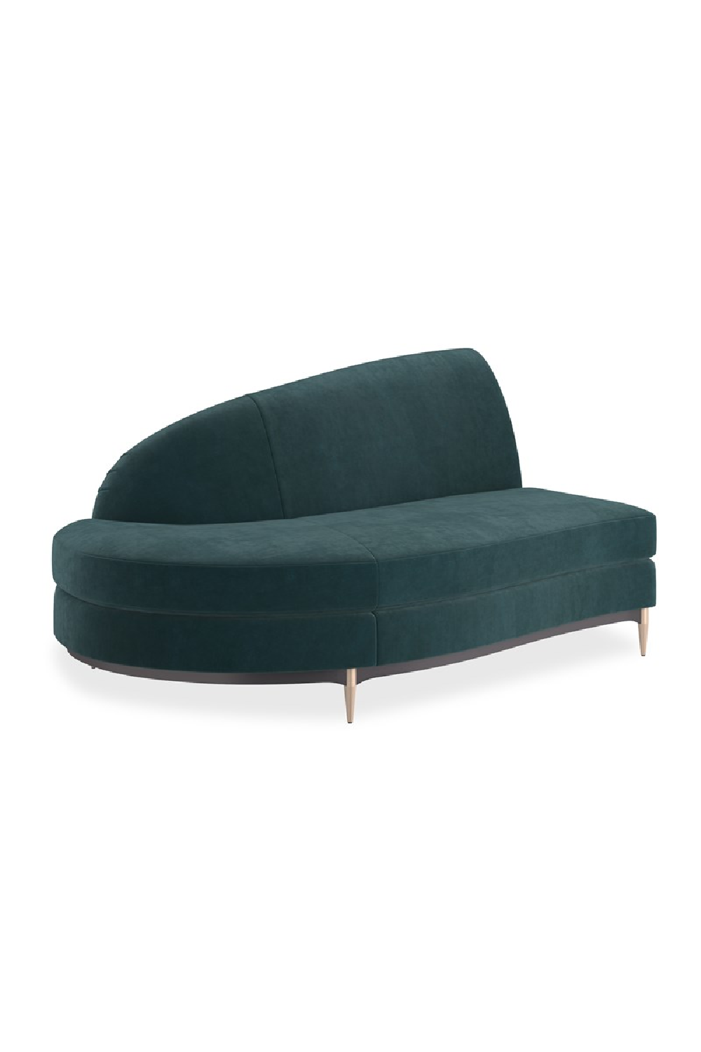 Green Velvet Sectional Sofa | Caracole Three's Company | Oroa.com