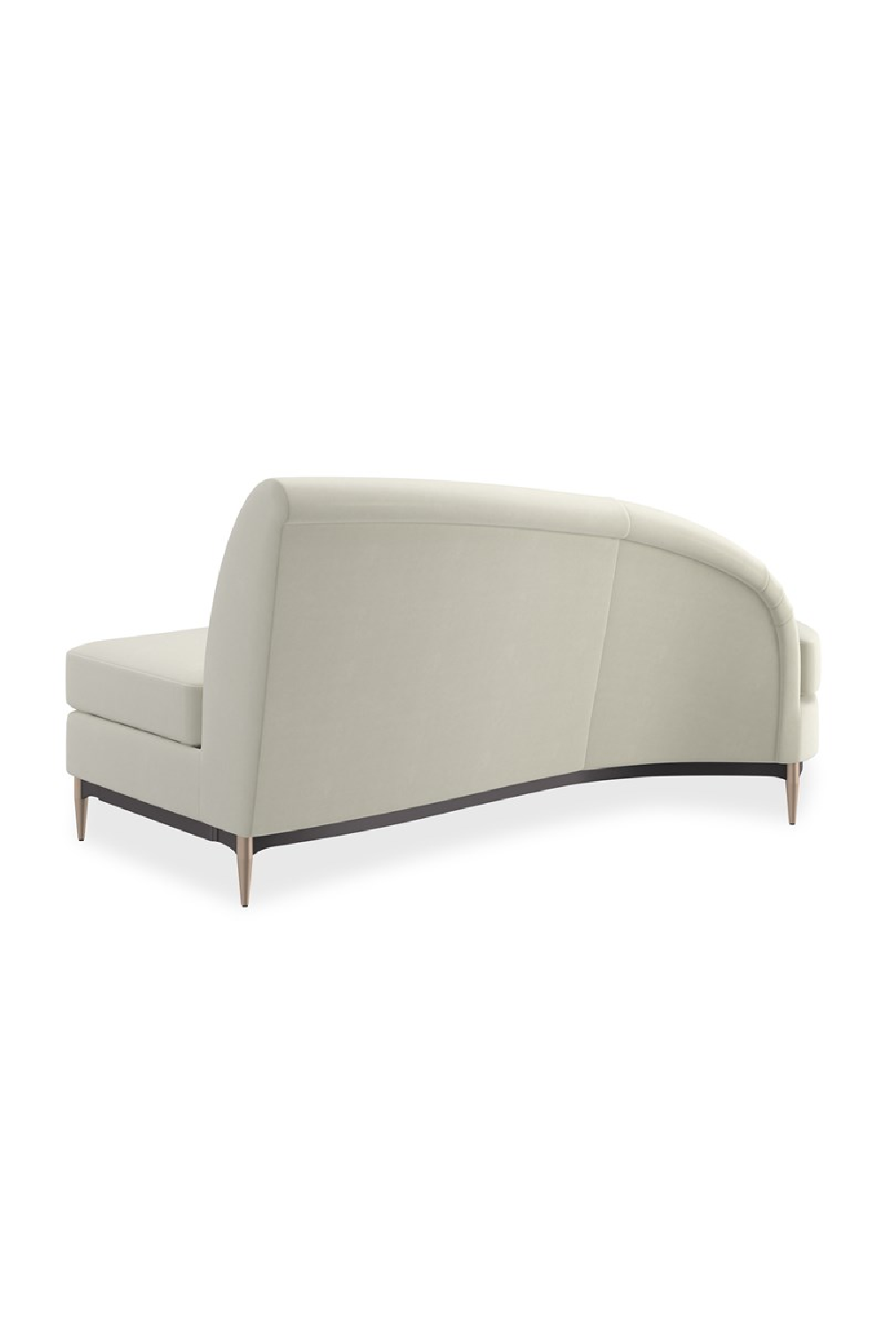 White Velvet Sectional Sofa | Caracole Three's Company | Oroa.com
