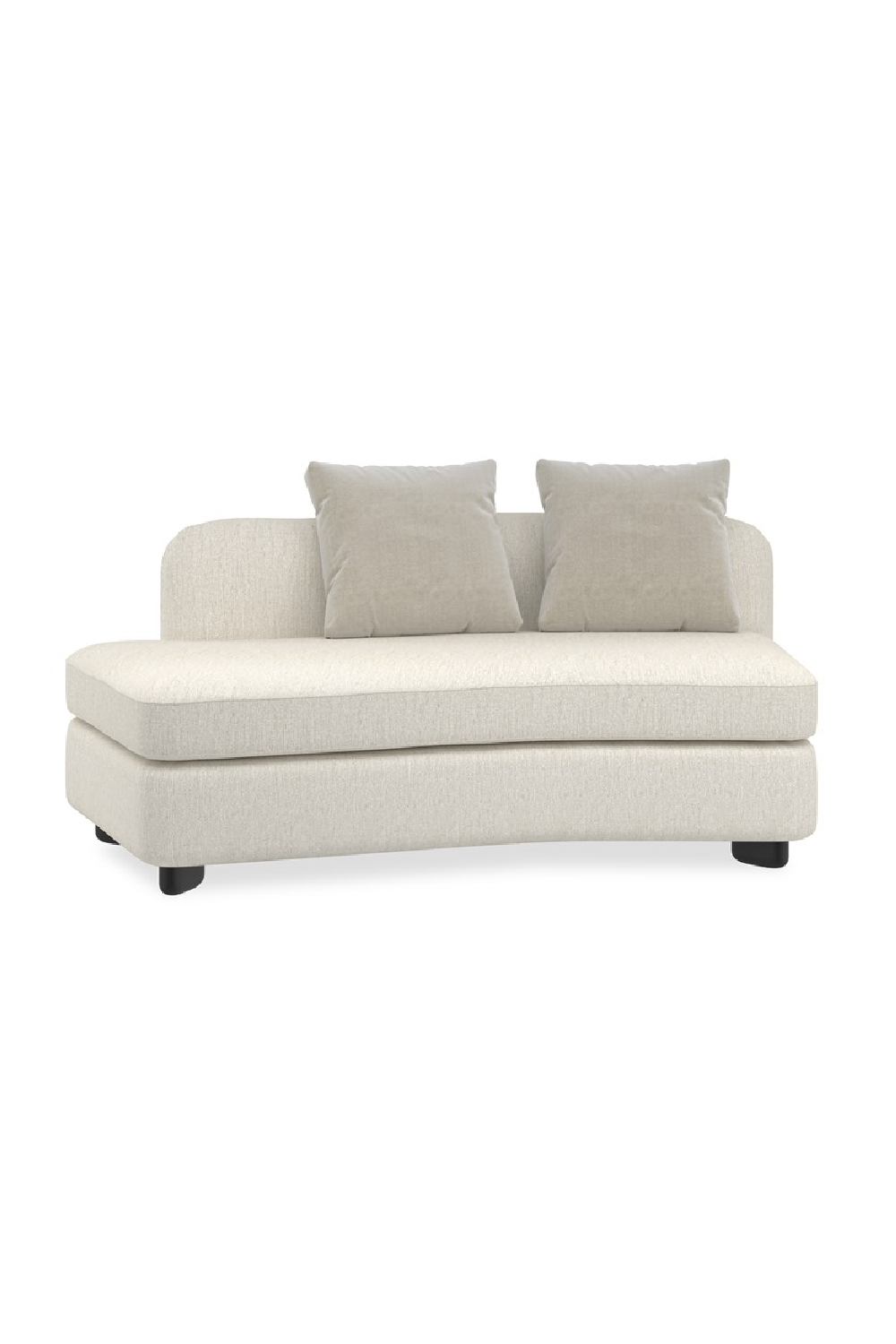 Ivory Linen Sectional Chair | Caracole Lumi | Oroa.com