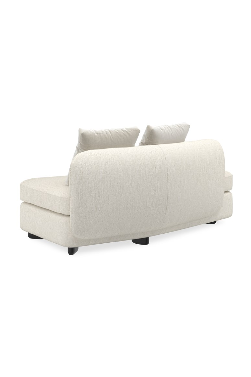Ivory Linen Sectional Chair | Caracole Lumi | Oroa.com