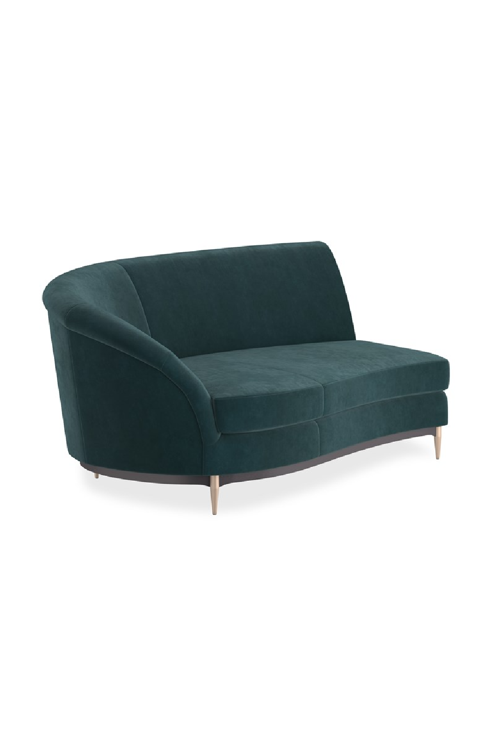 Green Velvet Sectional Sofa | Caracole Three's Company | Oroa.com