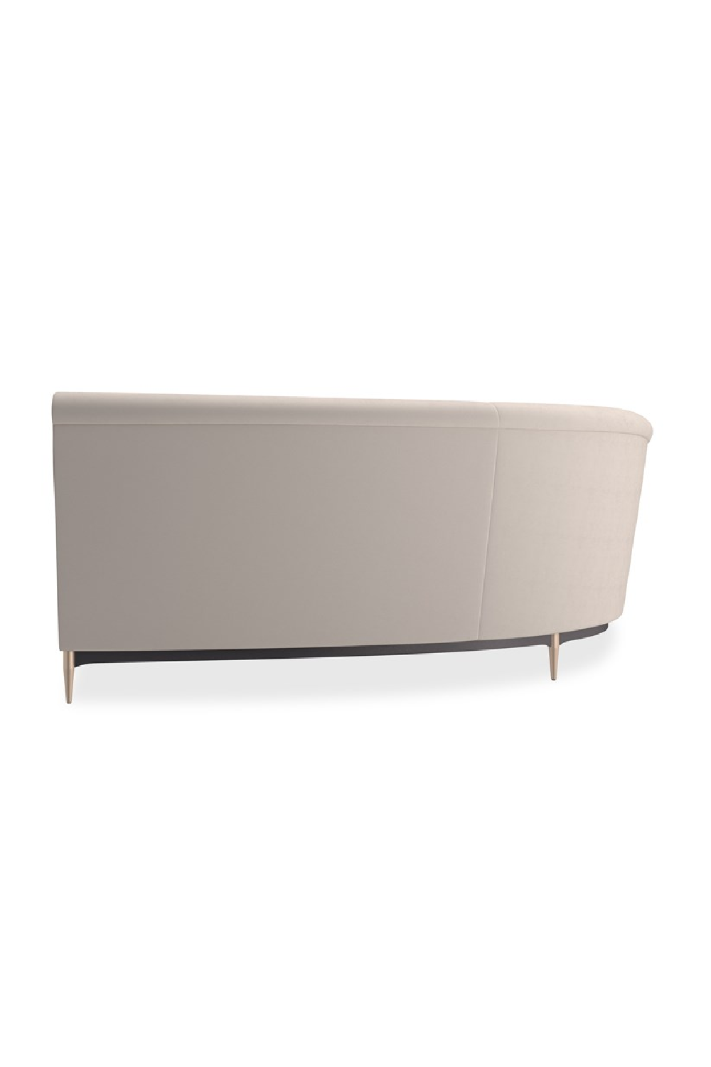 Beige Velvet Sectional Sofa | Caracole Three's Company | Oroa.com