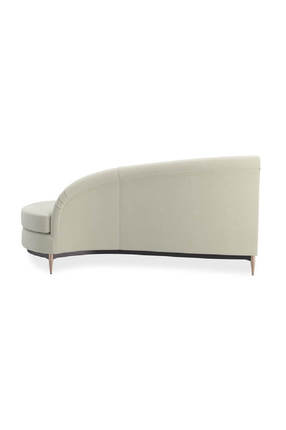 White Velvet Sectional Sofa | Caracole Three's Company | Oroa.com