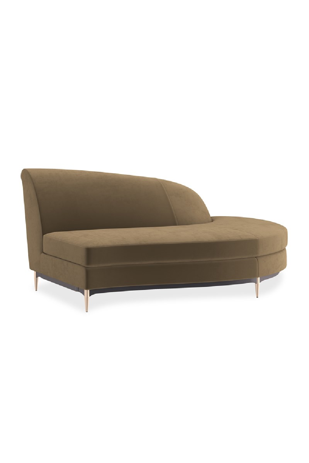 Brown Velvet Sectional Sofa | Caracole Three's Company | Oroa.com