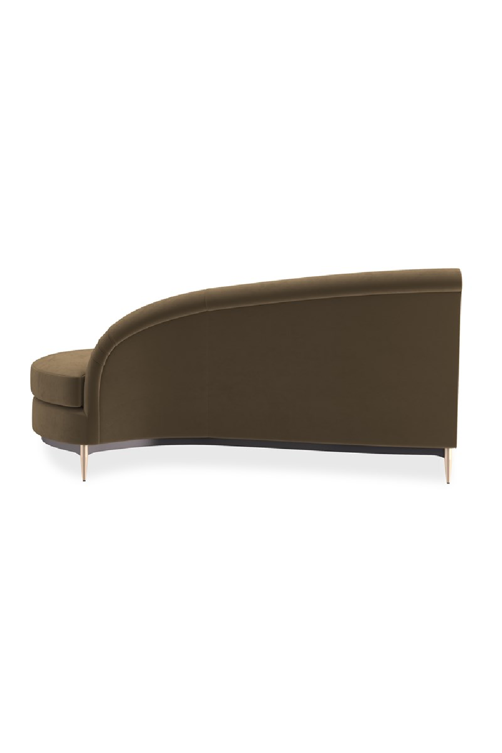 Brown Velvet Sectional Sofa | Caracole Three's Company | Oroa.com