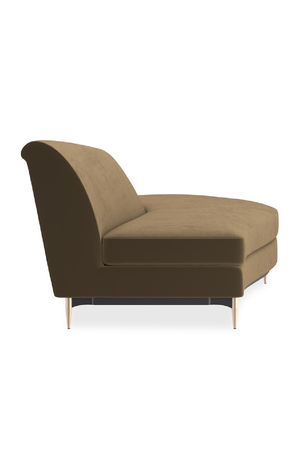 Brown Velvet Sectional Sofa | Caracole Three's Company | Oroa.com
