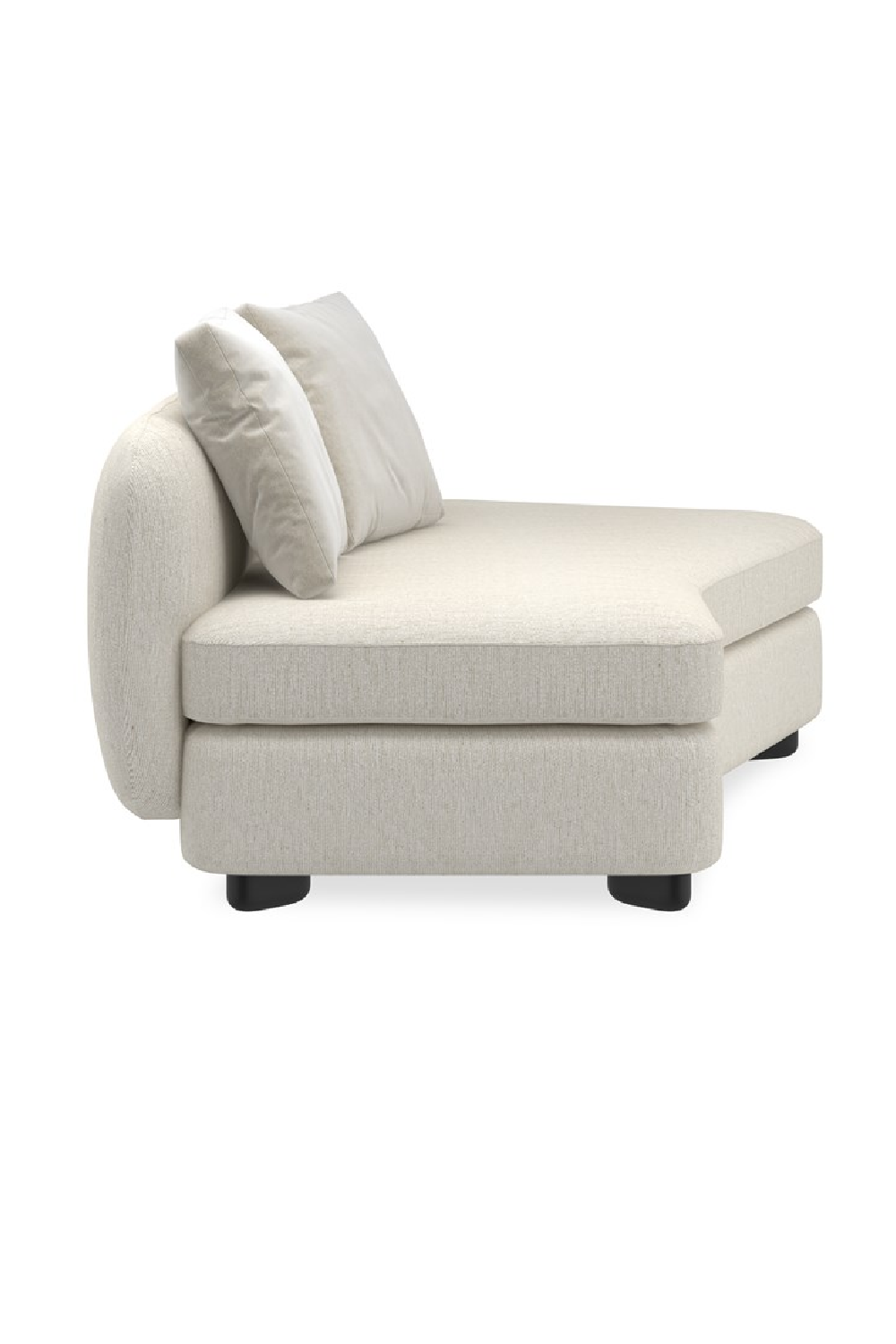 Ivory Linen Sectional Chair | Caracole Lumi | Oroa.com