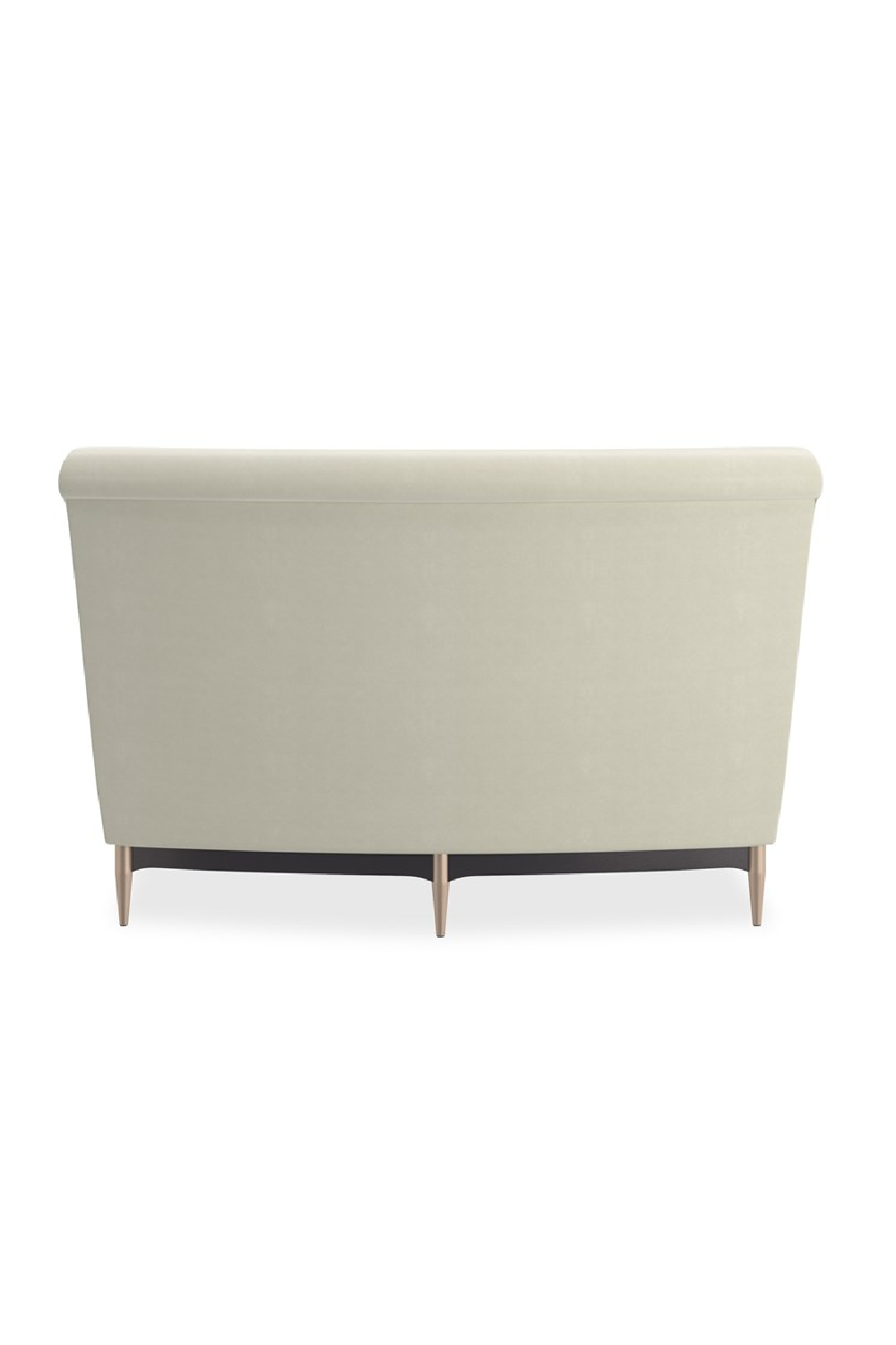 White Velvet Sectional Sofa | Caracole Three's Company | Oroa.com