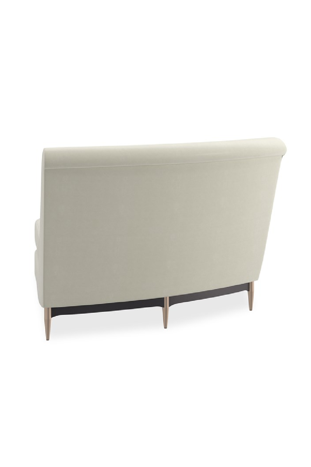 White Velvet Sectional Sofa | Caracole Three's Company | Oroa.com