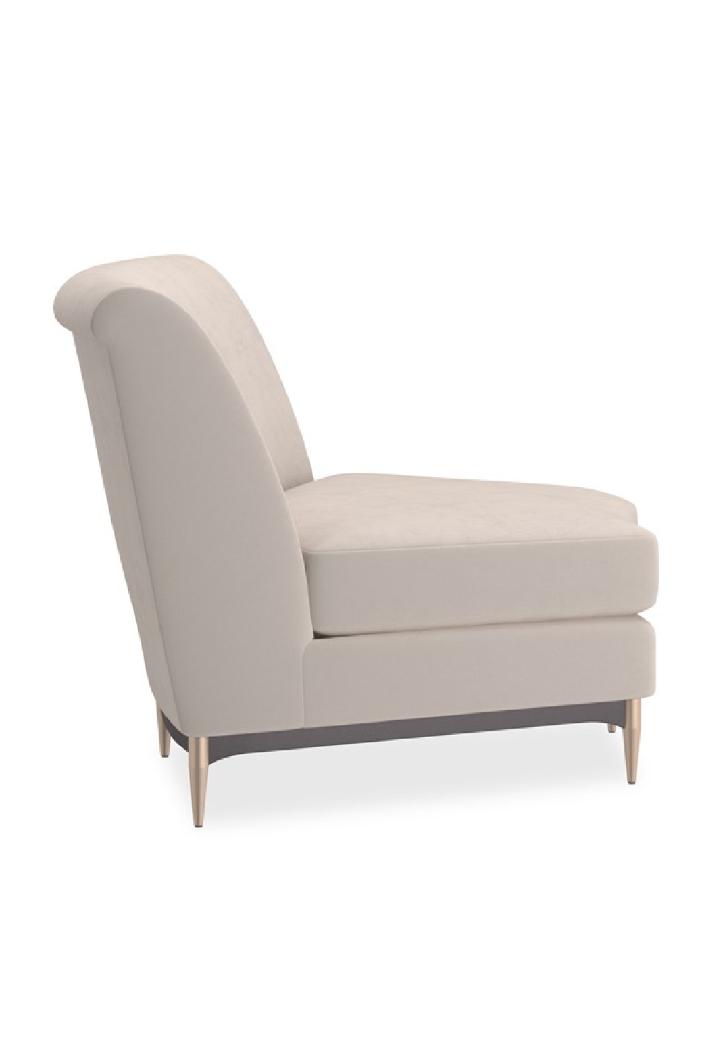 Beige Velvet Sectional Sofa | Caracole Three's Company | Oroa.com