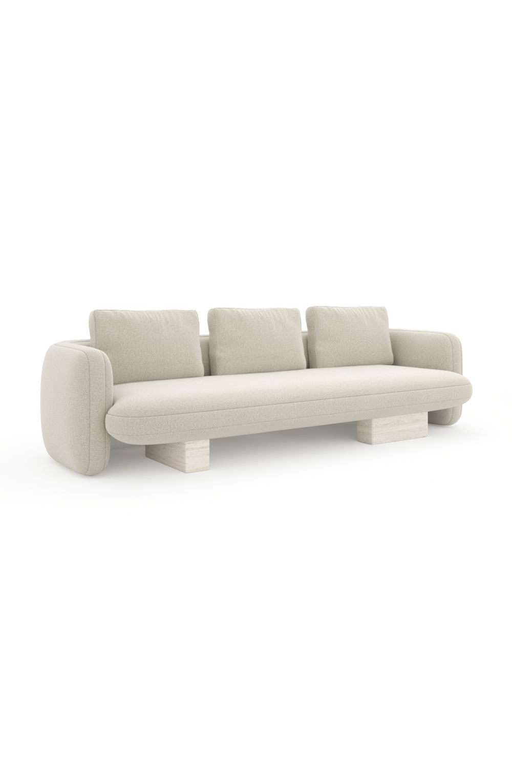 Ecru Linen Sofa | Caracole Overlap | Oroa.com