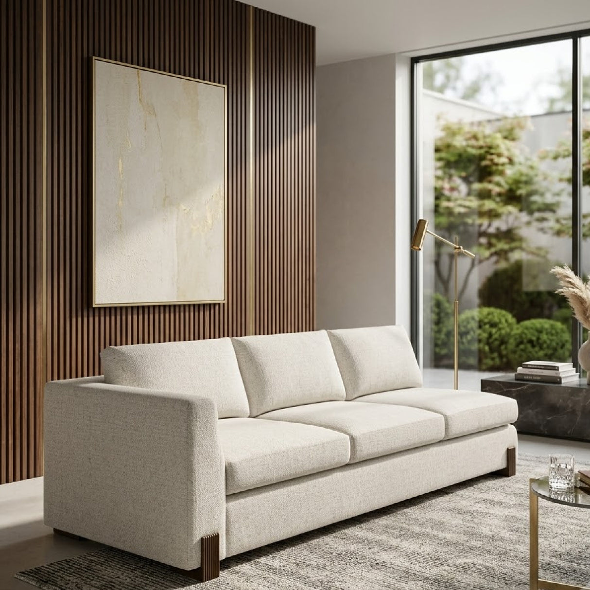 Woven Fabric Single-Armed Sofa | Oroa.com