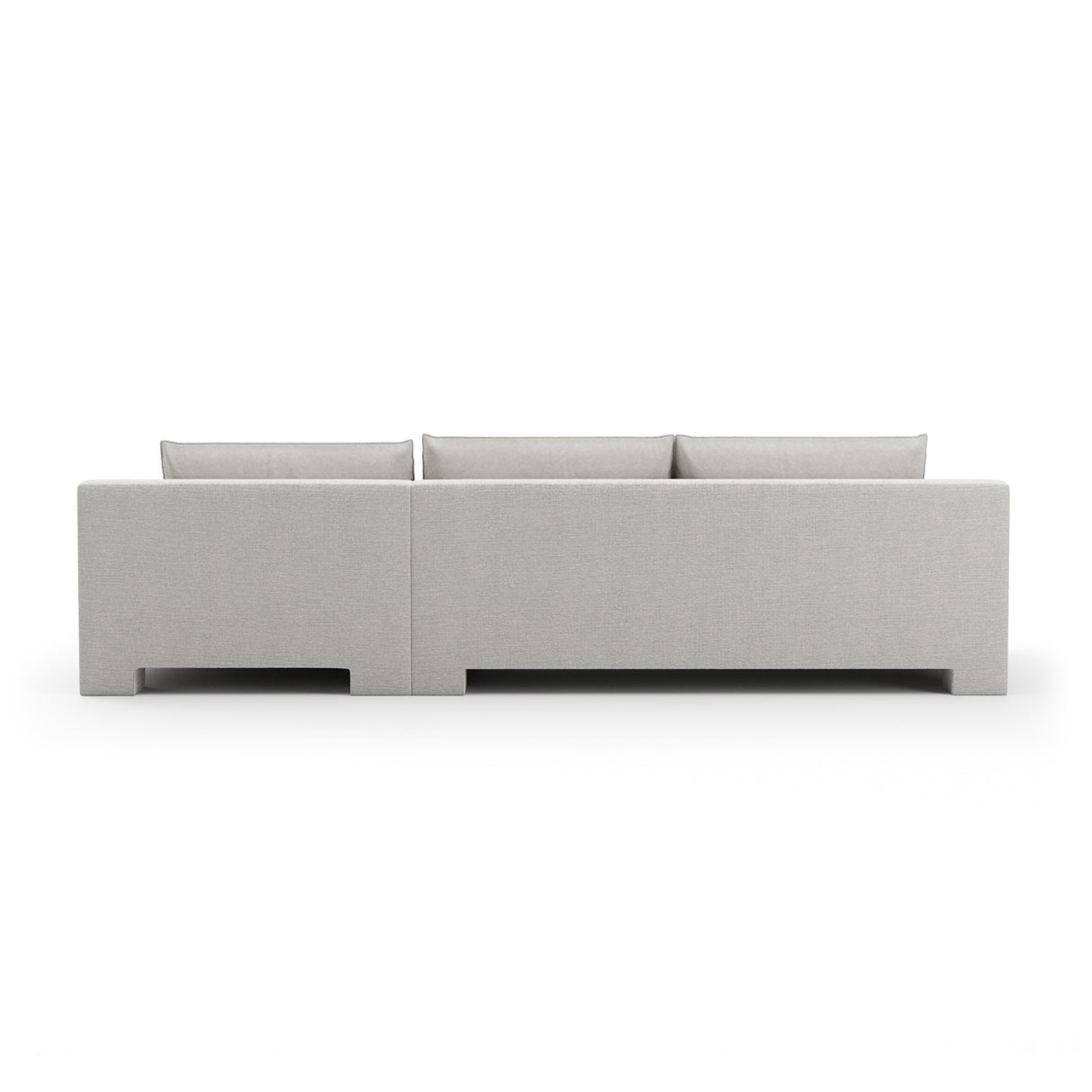White Velvet Sectional Chaise | Oroa.com