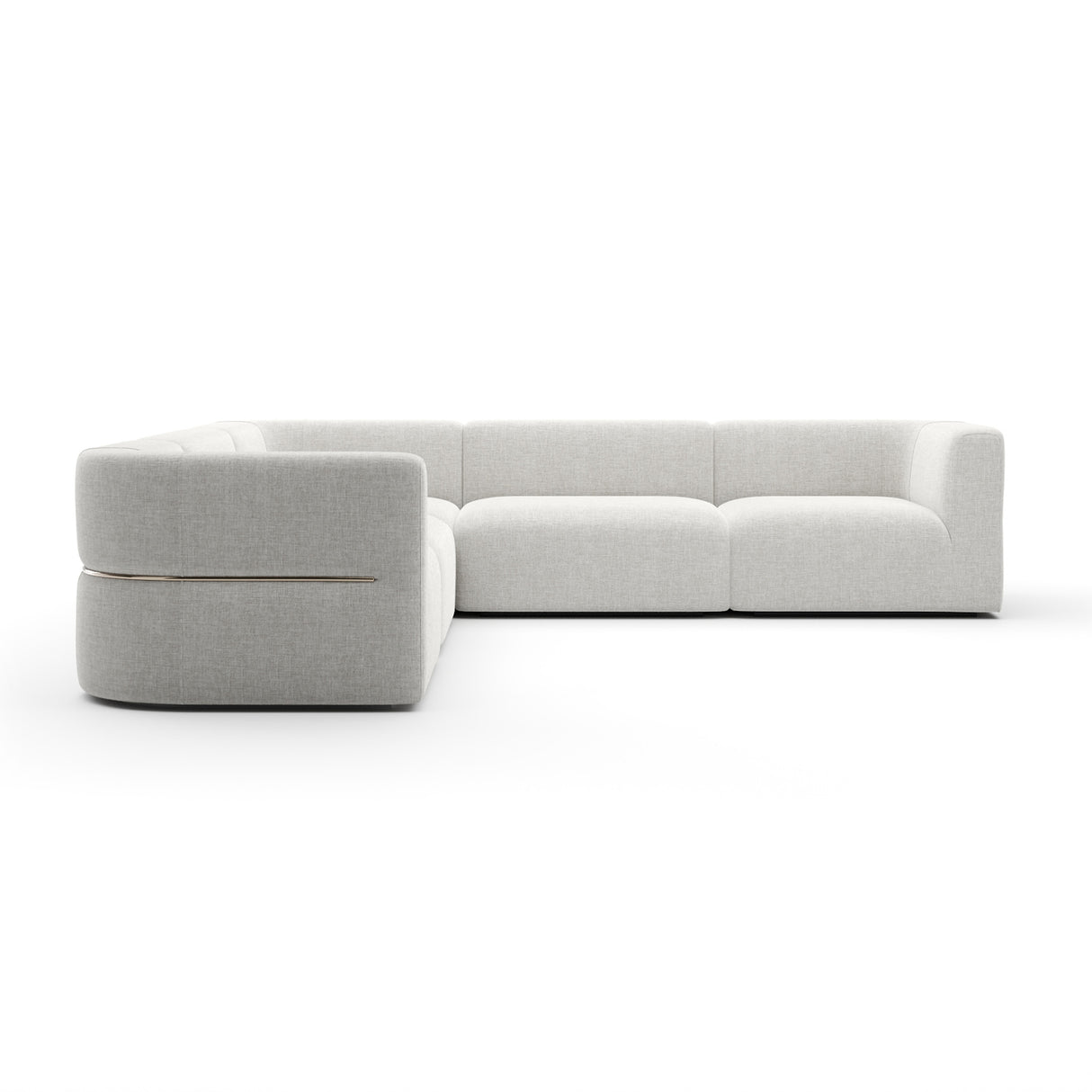 Ribbed Linen Sectional Sofa | Oroa.com