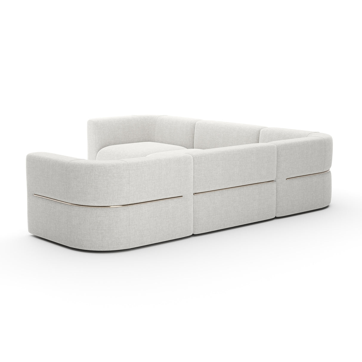 Ribbed Linen Sectional Sofa | Oroa.com