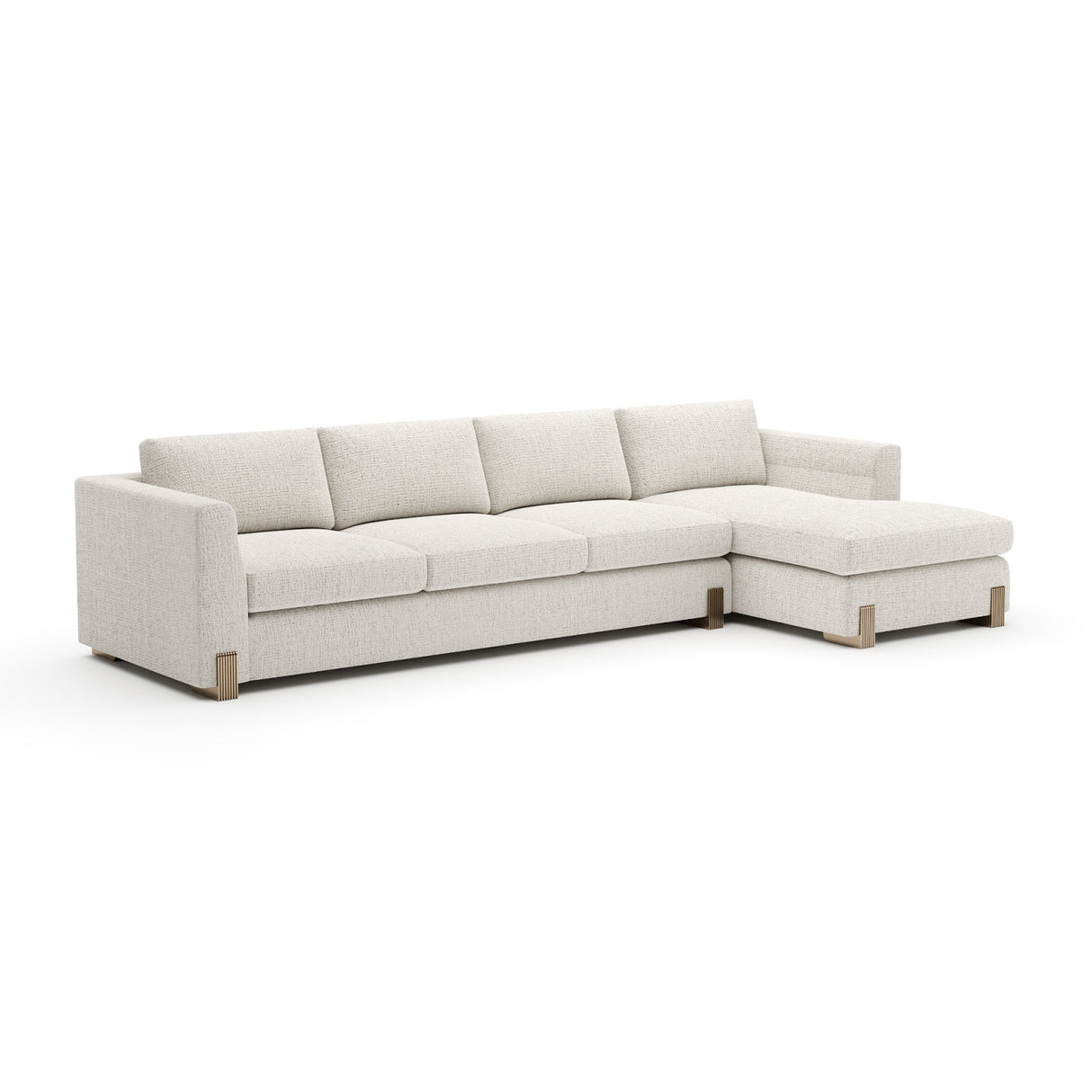 Beige Woven Chaise Lounge L | Oroa.com