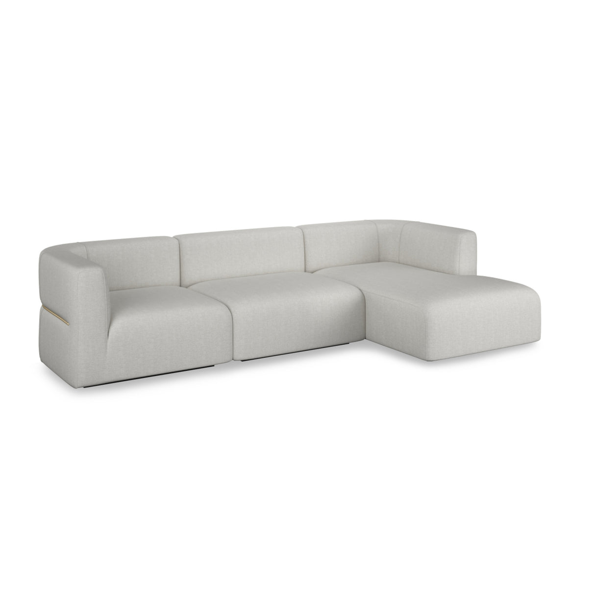 Ribbed Linen Sectional Sofa | Oroa.com