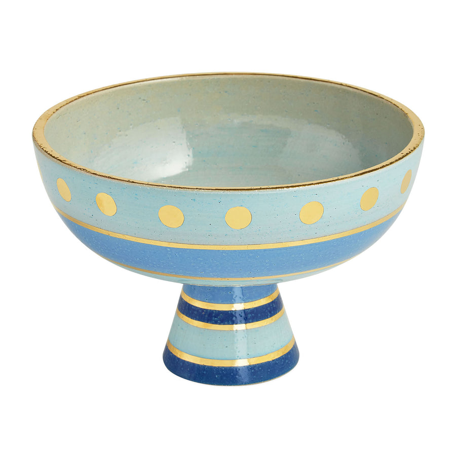 Hand-Painted Stoneware Pedestal Bowl M | Jonathan Adler Chroma | Oroa.com