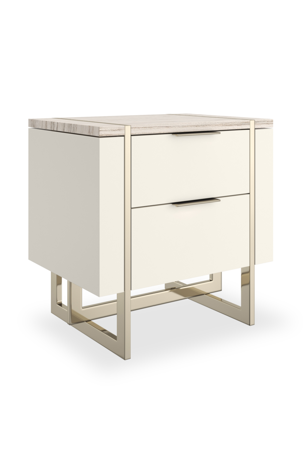 White 3-Drawer Nightstand | Oroa.com