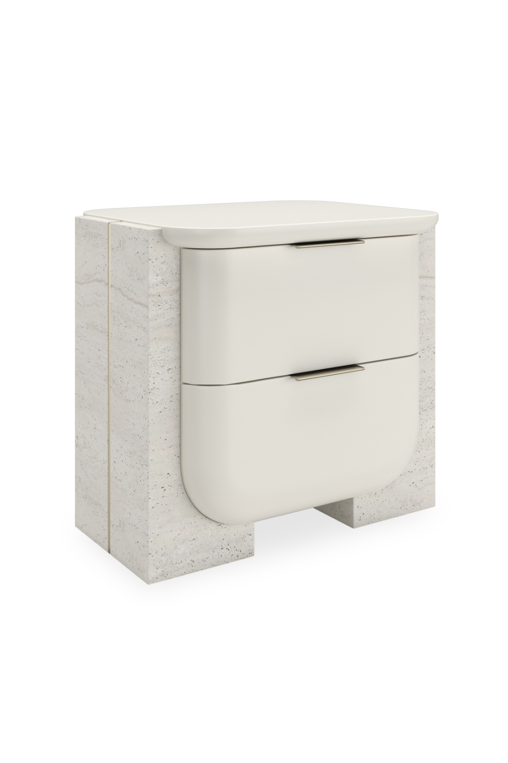 White 2-Drawer Nightstand | Oroa.com
