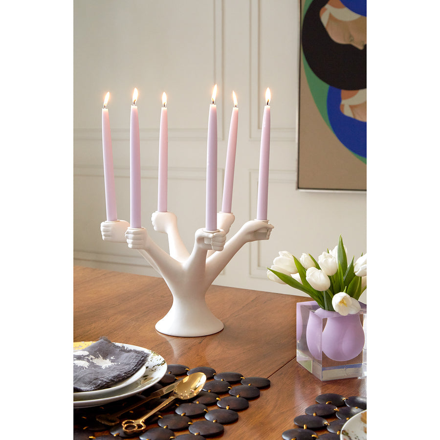 Six-Hand Porcelain Candelabra | Jonathan Adler Eve | Oroa.com