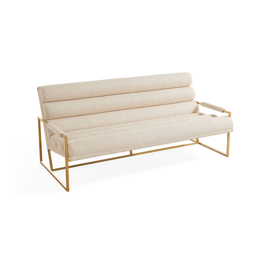 White Channeled Sofa | Jonathan Adler Goldfinger | Oroa.com