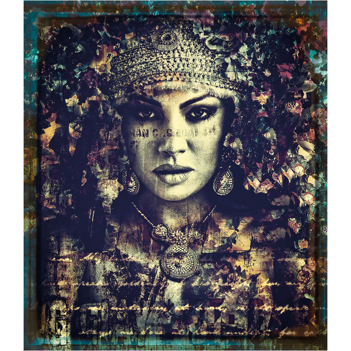 Weathered Look Woman Photographic Art | Oroa.com