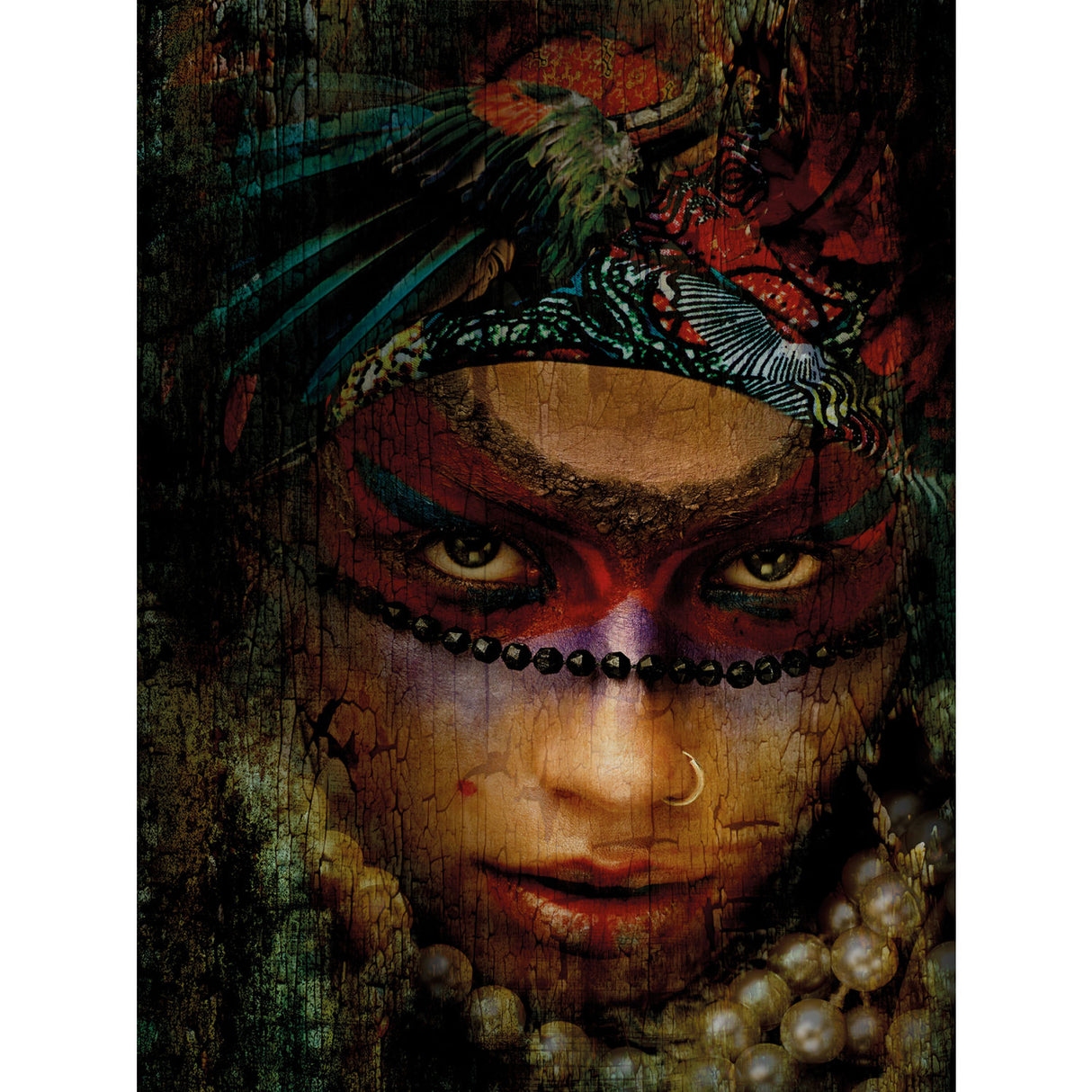Ethnic Painted Face Photographic Art | Oroa.com