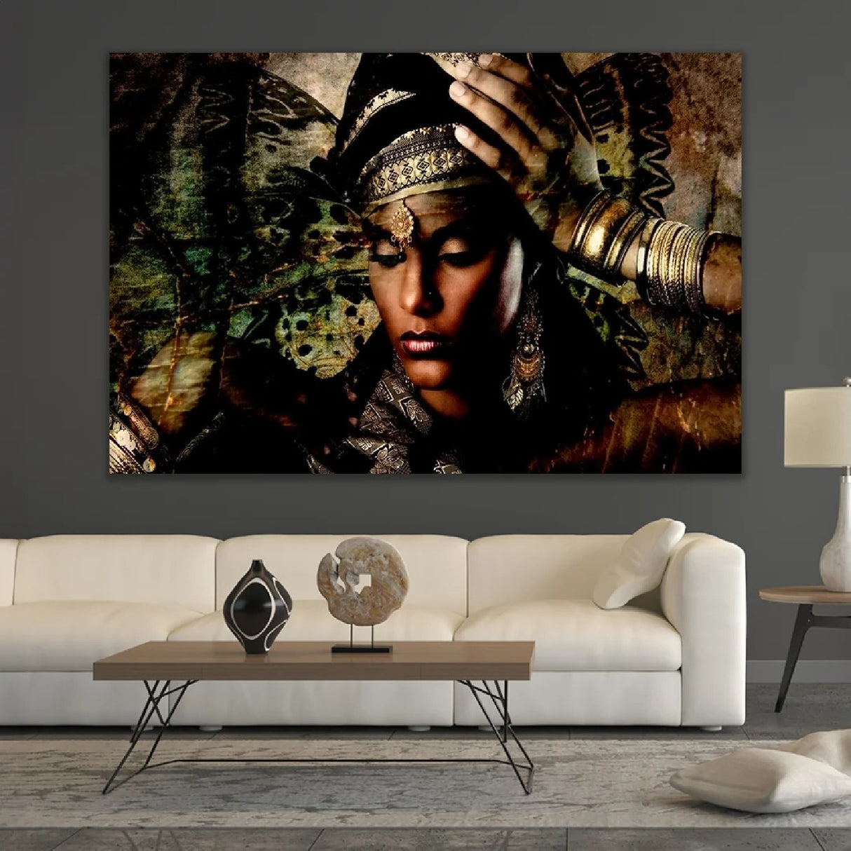 Headressed Woman Photographic Art | Oroa.com