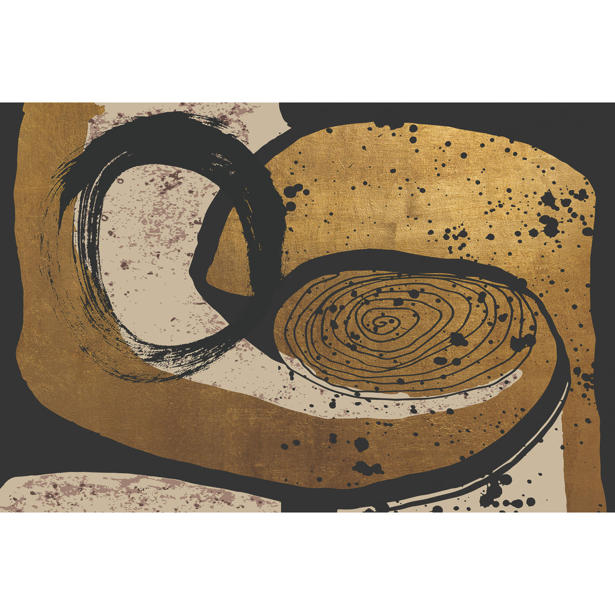Brown & Black Abstract Art | Oroa.com