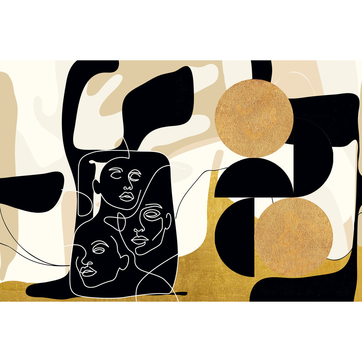 Face Line Abstract Art | Oroa.com