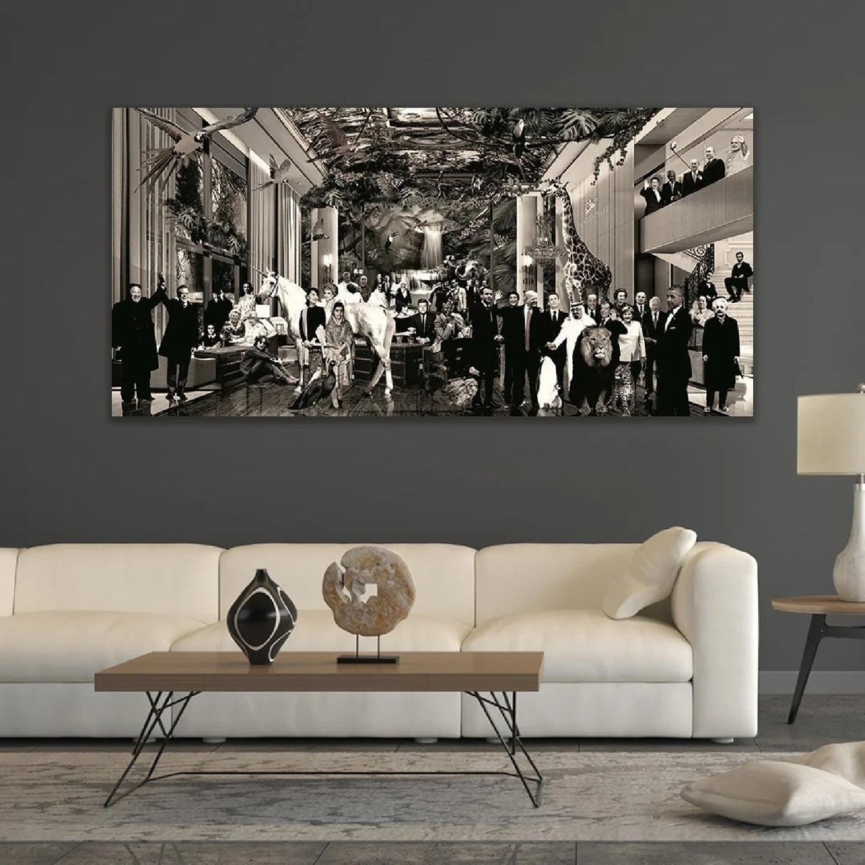 Legendary Figures Photographic Sepia Art | Oroa.com