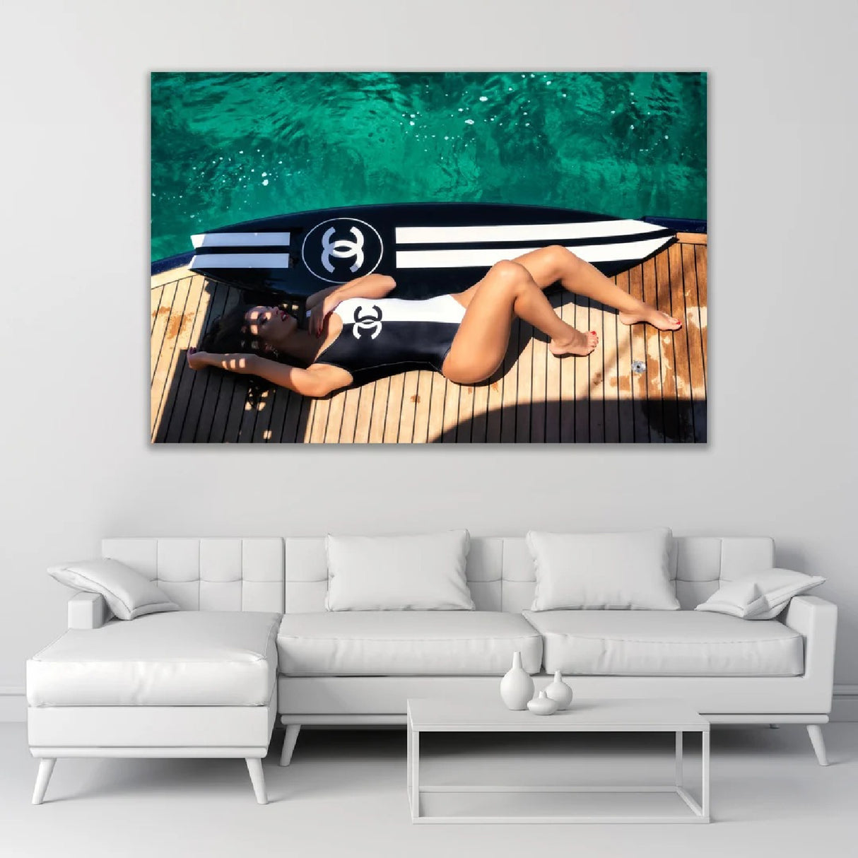 Woman In Chanel Bikini Photographic Art | Oroa.com