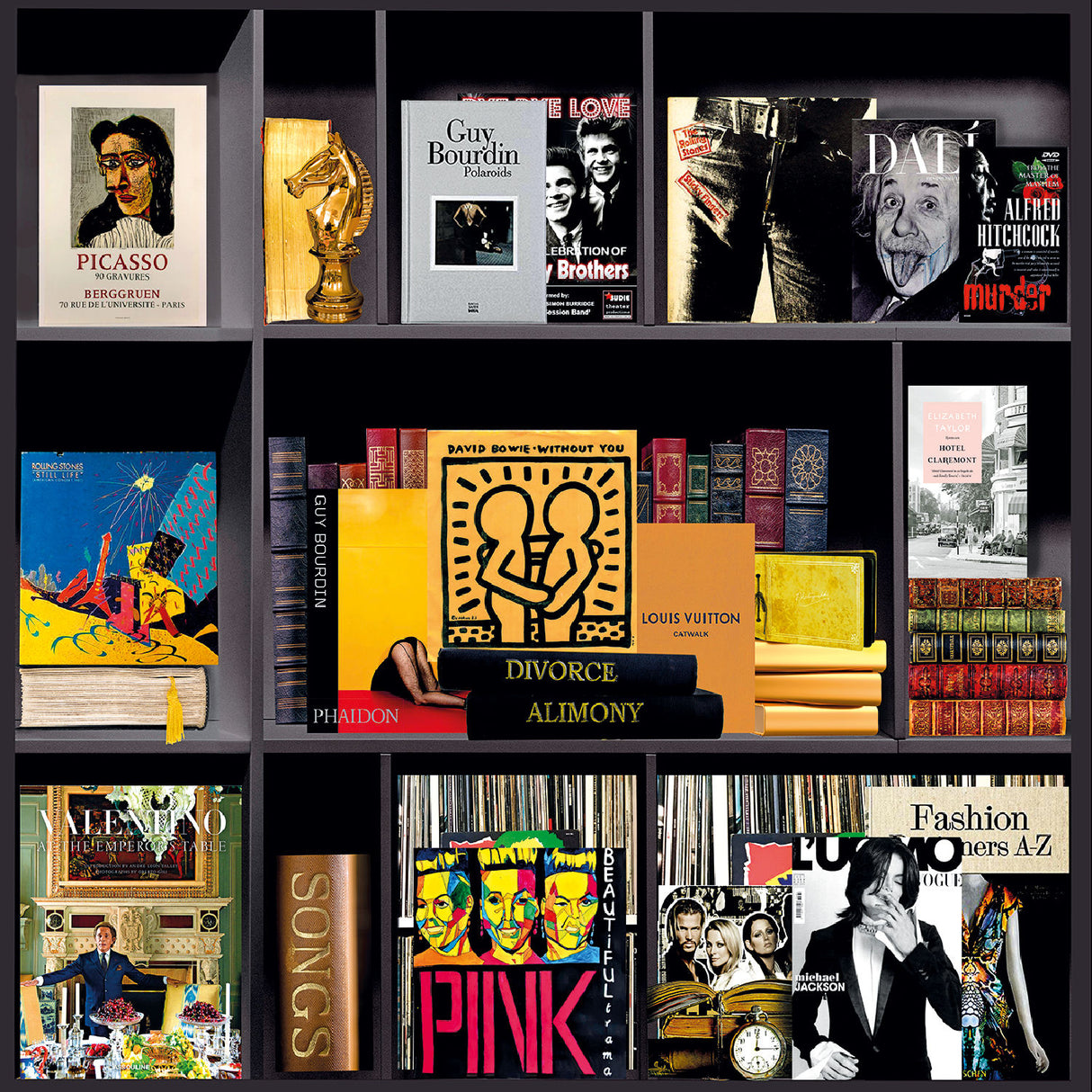 Pop Art Books Collage Photographic Art | Oroa.com