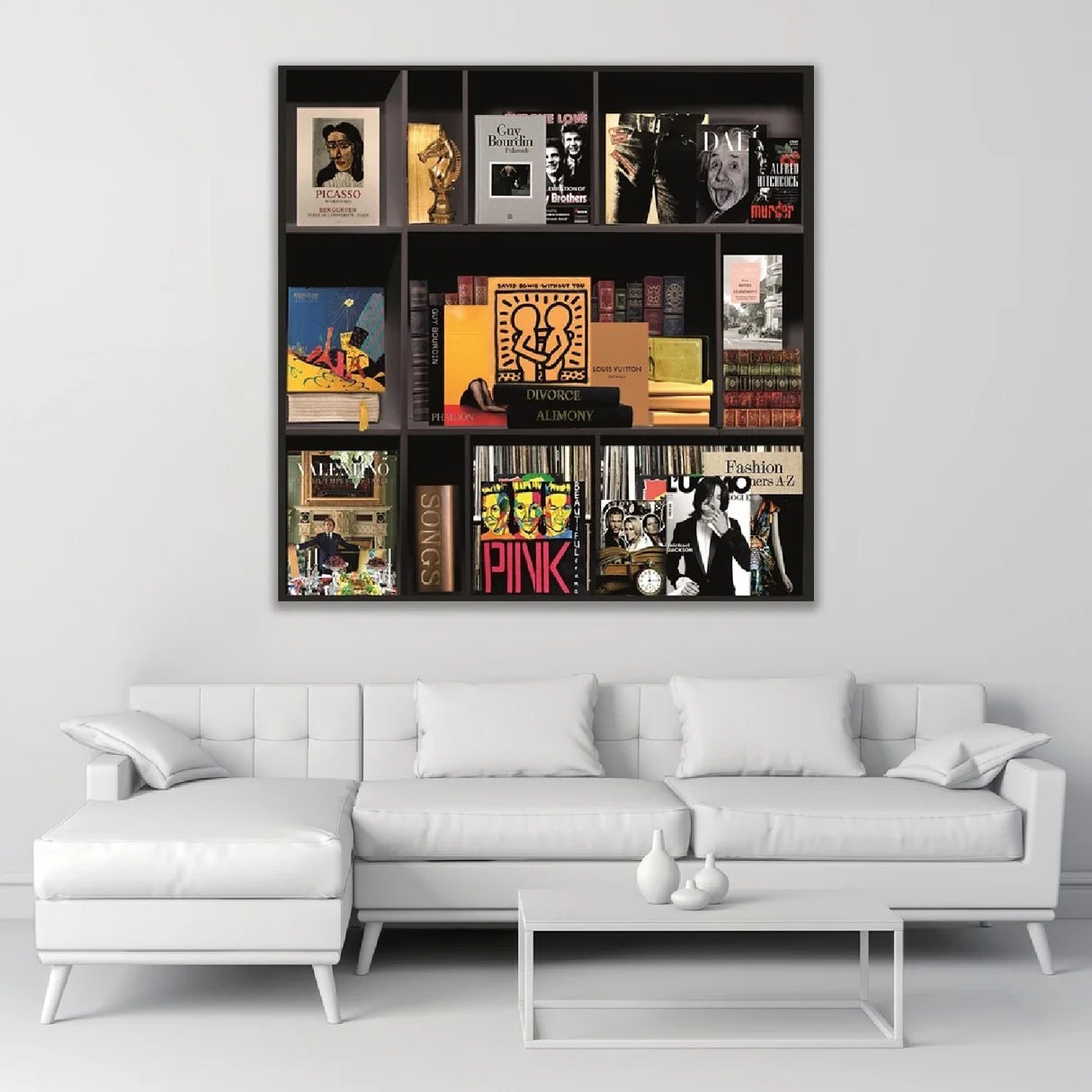 Pop Art Books Collage Photographic Art | Oroa.com