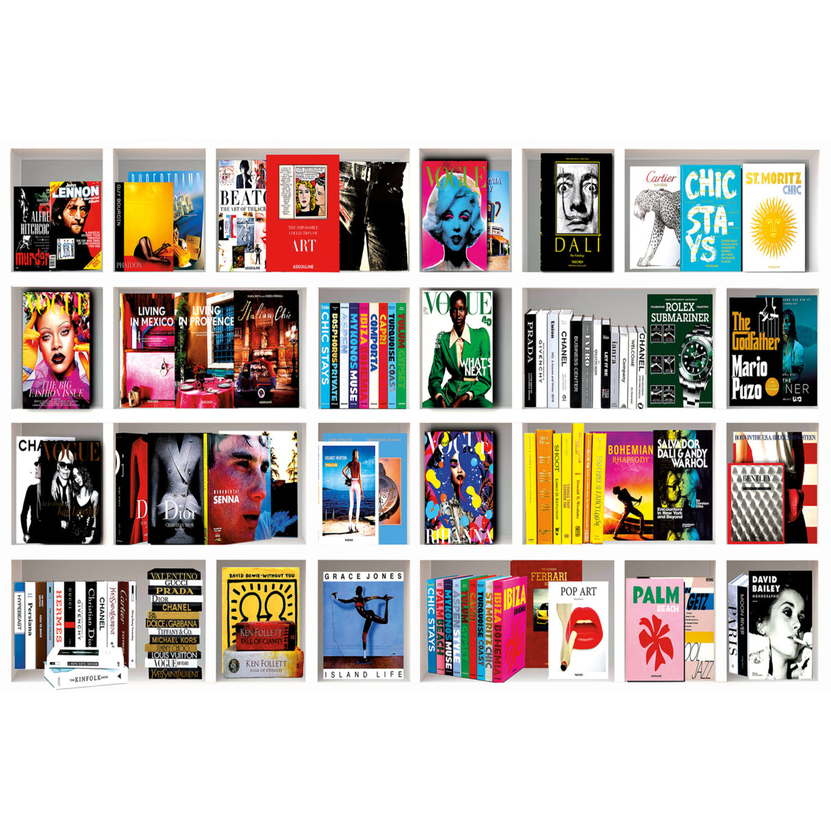 Bookcase-Inspired Collage Art | Oroa.com
