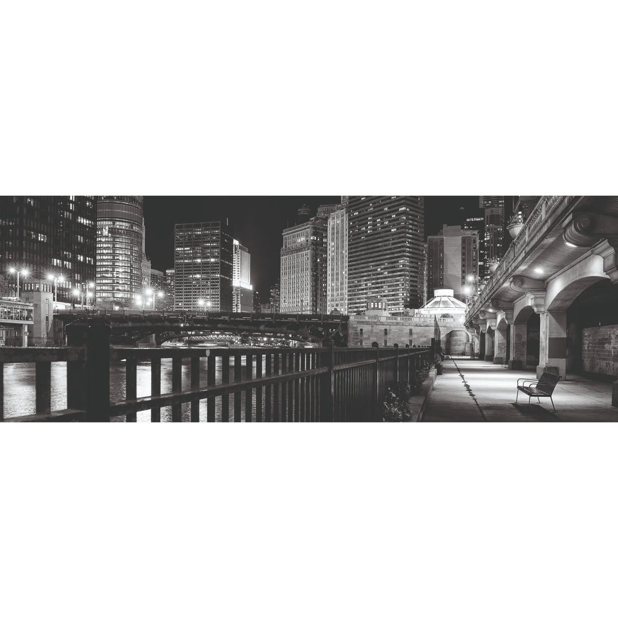 Monochromatic Cityscape Photographic Art | Oroa.com