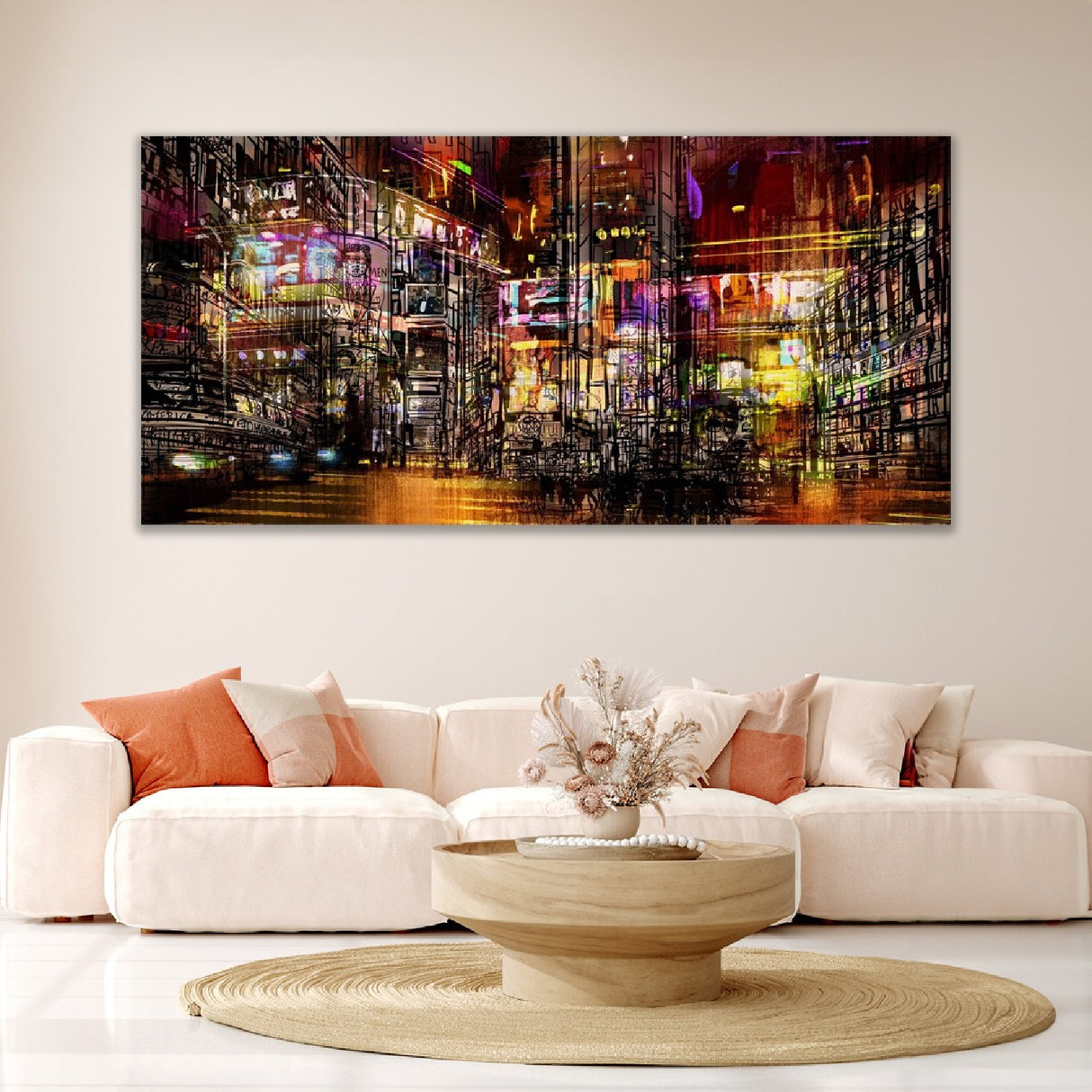 Multicolored City Lights Photographic Art | Oroa.com