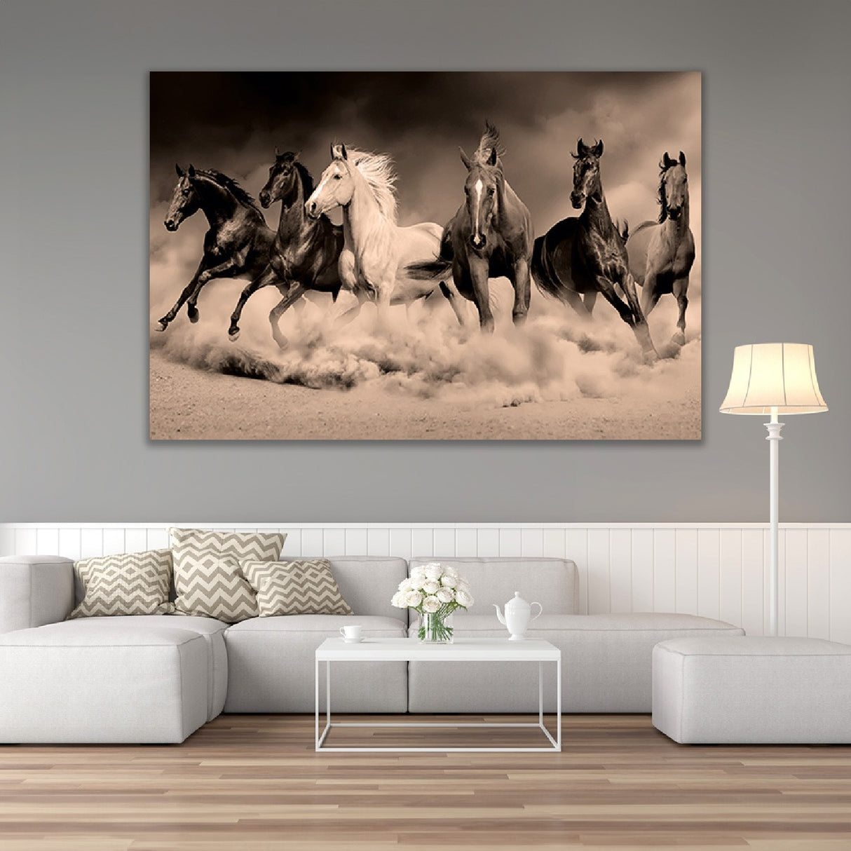 Modern European furniture - Wild Horses Photographic Artwork - www.oroa.com | Oroa.com