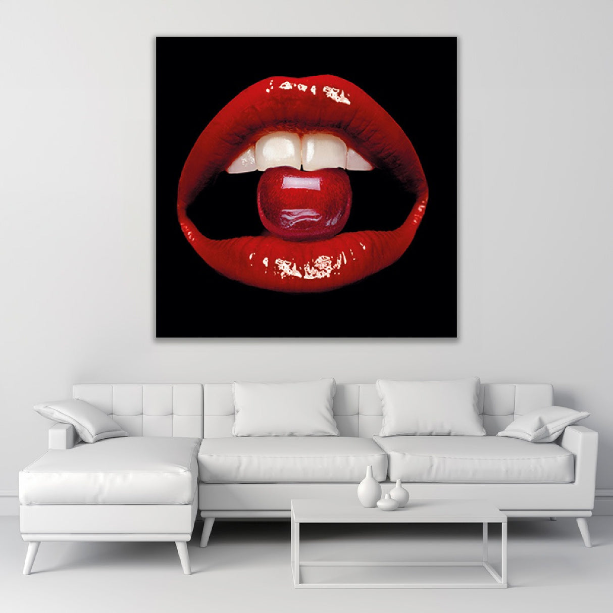 Glossy Red Kisser Photographic Art | Oroa.com
