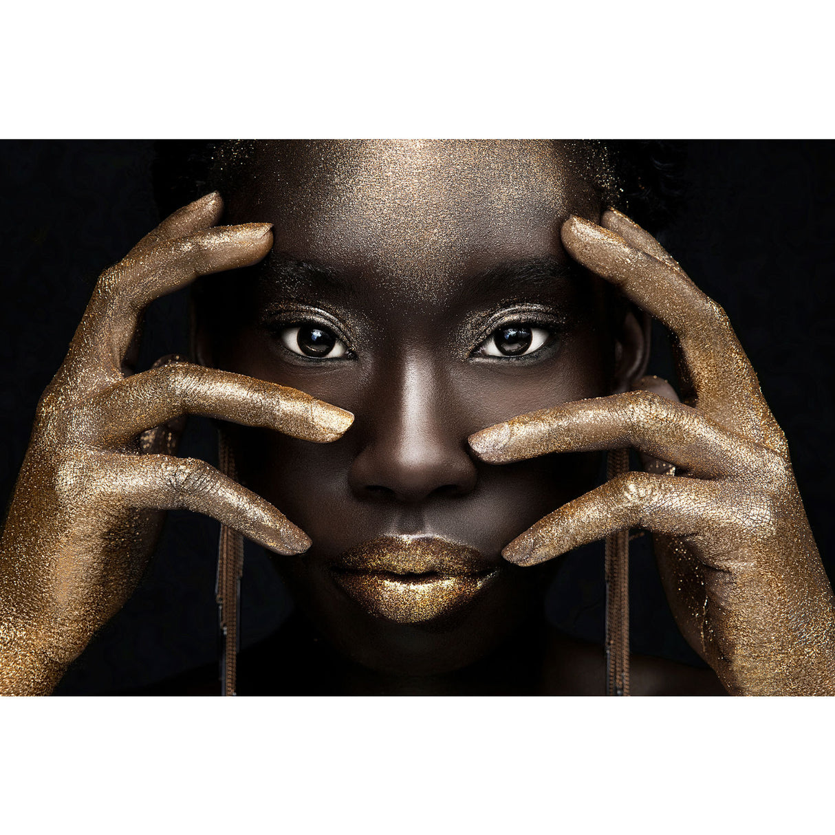 Glittery Woman Portrait Photographic Art | Oroa.com