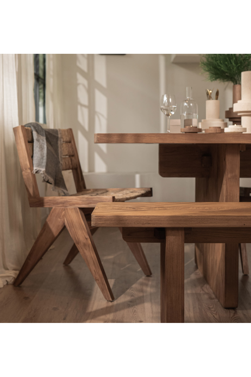 Natural Teak Bench | d |Bodhi Alpha | OROA.com