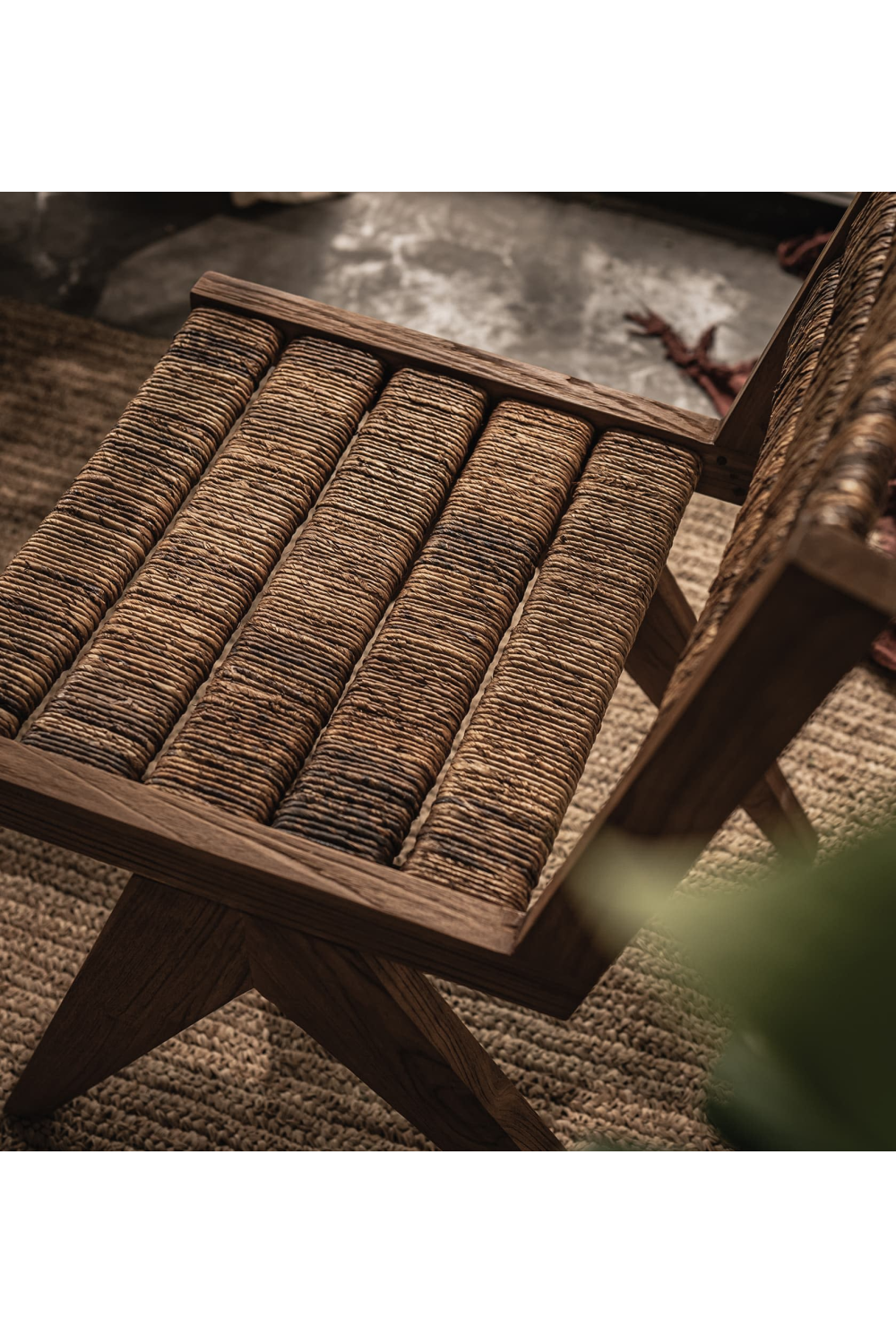 Wood Framed Abaca Dining Chair | dBodhi Brawny | OROA.com