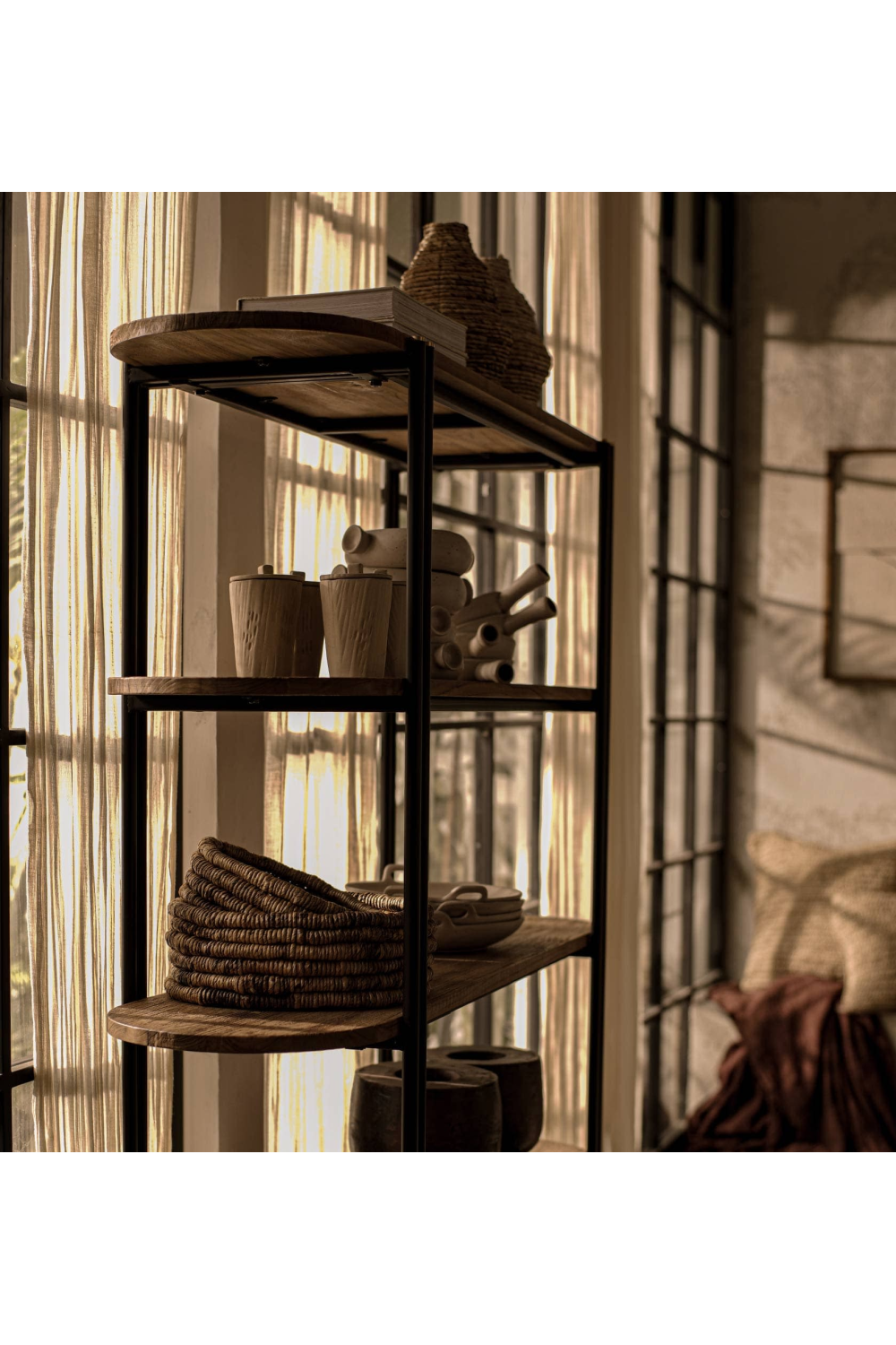 Natural Wood 4-Shelf Bookrack | dBodhi Coco | OROA.com