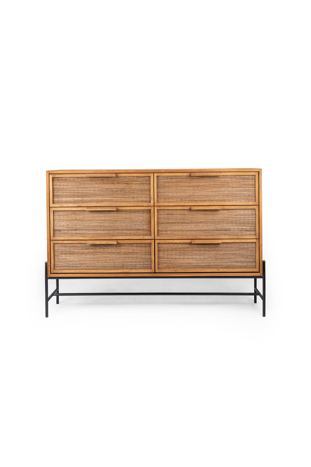 Handwoven Palm Leaves 6-Drawer Dresser | dBodhi Coco | OROA.com